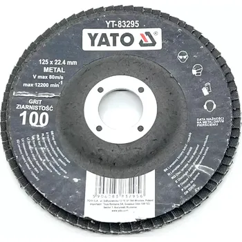 Brusný kotouč Lamelový kotouč šikmý 125mm zrnitost 100 BZ125100