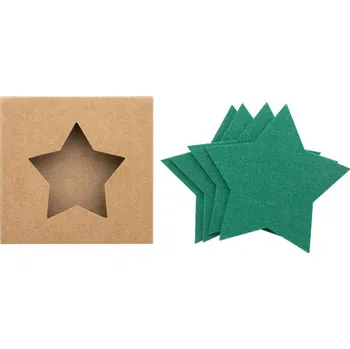 Vánoční dekorace Sada vánočních podtácků z RPET Vagnes - Zelená