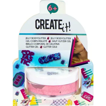 Karnevalový doplněk Canenco B.V. Tělové třpytky CREATE IT růžová