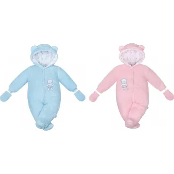 Kojenecká kombinéza Zimní kombinézka New Baby Nice Bear Barva: Modrá, Velikost: 68 (4-6m)