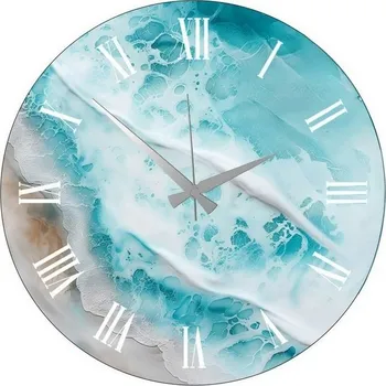 Hodiny Nástěnné hodiny Ocean 340, 40 cm, tyrkysová