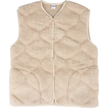 Dámská vesta Vlnka Dámská vlněná vesta s vystouplým vzorem béžová velikost oblečení S