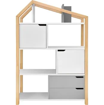 Knihovna Bellamy Knihovna Tatam Phoebe Barva: Šedá