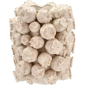 Váza VILLA COLLECTION ELHA 27 x 32 cm - váza z keramiky, krémová