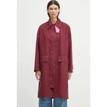 Bavlněný kabát Kenzo, M, burgundské, 93X