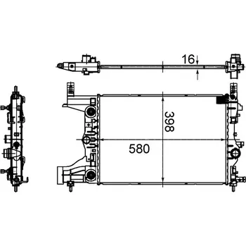 Chladič motoru Chladič, chlazení motoru MAHLE CR 2122 000S