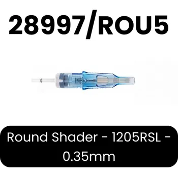 Tetovací jehla Emalla Eliot Pro Cartridge Round Shader :: Round Shader - 1205RSL - 0.35mm