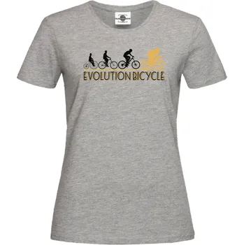 Pánské tričko Tričko Evolution Bicycle | Cycle Druh: Dámské, Barva: Šedá, Velikost: M