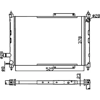 Chladič motoru Chladič, chlazení motoru NRF 55326A