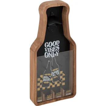 Otvírák Dřevěný otvírák na láhve Bottle, 39x17,5 cm