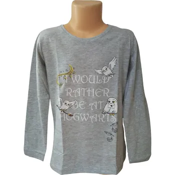 Dívčí tričko Eplusm Tričko HARRY POTTER HEDVIKA dl.rukáv dívčí šedé Barva: Šedá, Velikost: 104