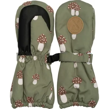 Rukavice Dětské zimní rukavice palčáky zelené EXANI - GREEN MUSHROOM Velikost: 0-6 měsíců