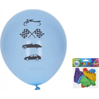 Balónek wiky Balónek nafukovací AUTA 30 cm - sada 5ks