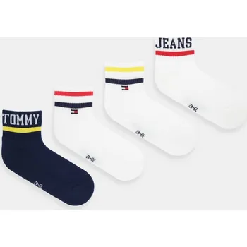 Ponožky Tommy Jeans 4-pack 701238222 bílá 00A, vel. 39/42