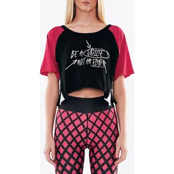 #VDR Voice Black Crop Top L Černá