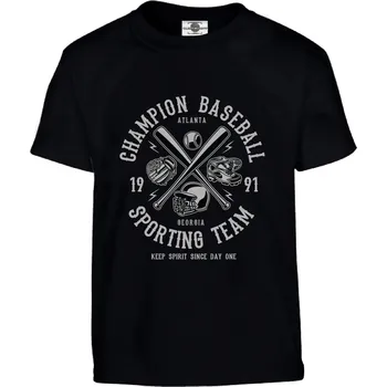 Chlapecké tričko Tričko Champion Baseball Druh: Dětské, Barva: Černá, Velikost: 146-L