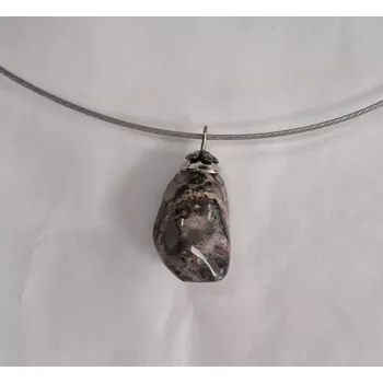 Náhrdelník Náhrdelník na lanku s polodrahokamem - jaspis leopardí 2 (do vyprodání zásob)