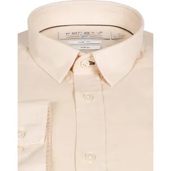 Pánská košile FERATT Košile EVAN ivory SLIM Velikost: M