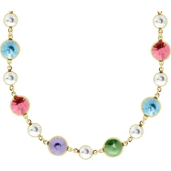 Náhrdelník Stříbrný zlacený náhrdelník Victoria Cruz A3012-MDG