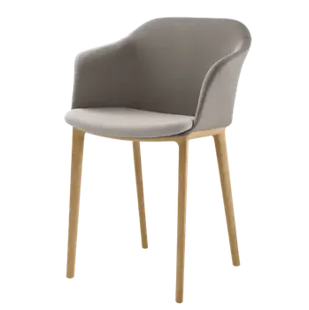 Jednací židle Konferenční křeslo Wave 033-WP (dřevoplastová podnož, celočalouněný korpus)