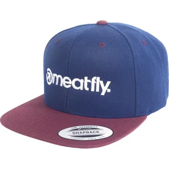 Kšiltovka Meatfly kšiltovka Flanker Snapback Navy/Maroon | Modrá | Velikost One Size