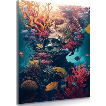 Obraz Dovido Obraz surrealistický potápěč
