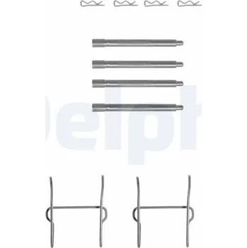 Přislušenství brzdového systému Sada příslušenství, obložení kotoučové brzdy DELPHI LX0154