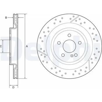 Brzdový kotouč Brzdový kotouč DELPHI BG4958C