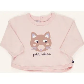 Petit Bateau Tričko S Dlouhým Rukávem pro miminko, růžová, 67