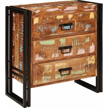 Příborník do zásuvky vidaXL Servírovací skříň se zásuvkou Hnědá Masivní znovu použité dřevo