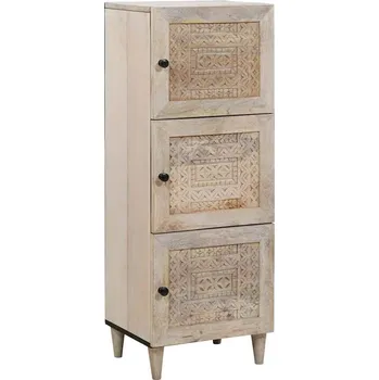 Příborník do zásuvky vidaXL Vysoký bufet Bílá 40 x 33 x 110 cm masivní mangovníkové dřevo