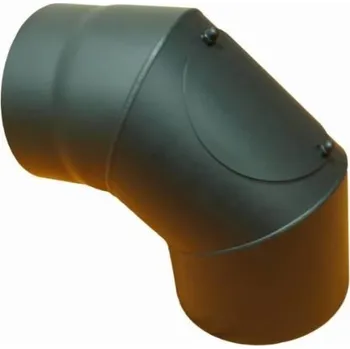 Kouřovod V.A.P.K. Koleno kouřové silnostěnné (1,5 mm) 150/90 s čist. otvorem / KM