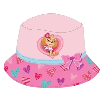 Klobouk Setino Dívčí klobouk TLAPKOVÁ PATROLA SKYE s mašlí růžový světlý Barva: Růžová světlá, Velikosti: 54