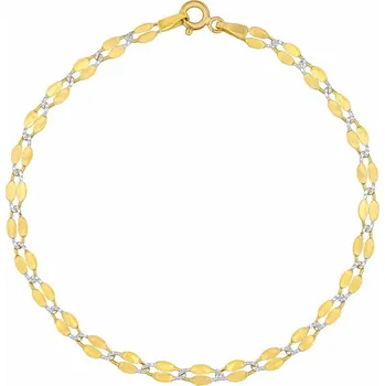 Náramek Zlatý náramek Coffee bean ze žlutého zlata - 3,8 mm varianta 18 cm FNN1365BGYW-18 cm