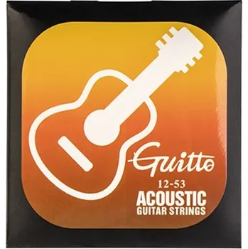 Struna pro kytaru a smyčcový nástroj GUITTO GSA-012 Acoustic Guitar Strings 12-53