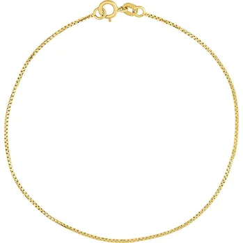 Náramek Zlatý náramek Box ze žlutého zlata - 0,8 mm varianta 17 cm FNN1027BGY-17 cm