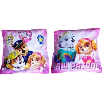 Povlak na dekorativní polštářek Faro Povlak na polštářek TLAPKOVÁ PATROLA bavlna růžový 40x40