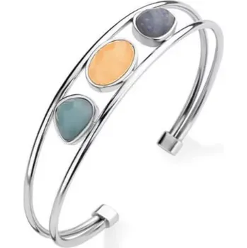 Náramek Victoria Bijou Náramek VICTORIA s barevnými kameny barva stříbrná