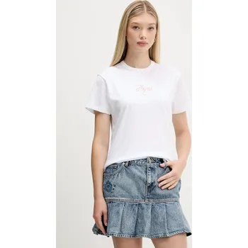 Bavlněné tričko HUGO Destrel_3 50550117 bílá 00X, vel. XL