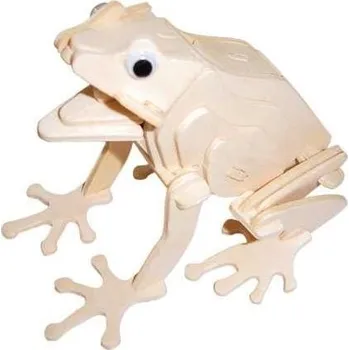 3D puzzle WOODEN TOY , WCK 3D puzzle Žába