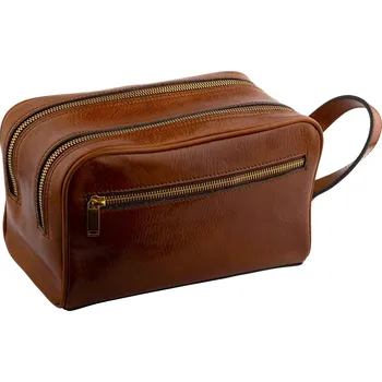 Kosmetická taška Time Resistance toaletní taška All the Kings Men - koňakově hnědá