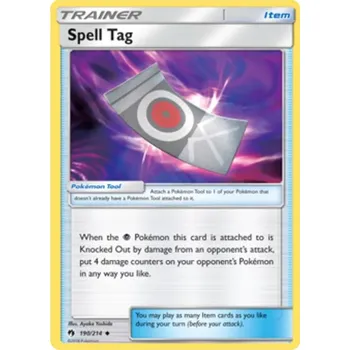 Sběratelská karetní hra Spell Tag 190/214 - Lost Thunder Typ karty: Non-Holo