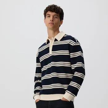 Pánská mikina Reserved - Mikina regular fit s límcem - tmavomodrá - 6995H-59X - 6995H-59X-S