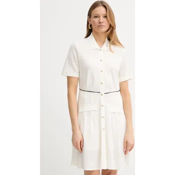 Dámské šaty Šaty Liu Jo béžová barva, mini, TA5207 J4883 TA5207.J4883 01X, vel. XS