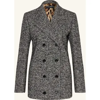 Dámský kabát Dolce & Gabbana Dámský Caban Kabát, černá / bílá, 40