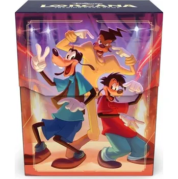 Úložný box Disney Lorcana: Fabled - Deck Box Goofy, Max, Powerline Vícebarevná