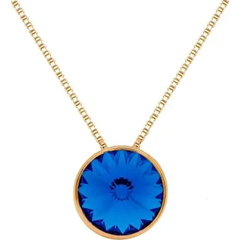 Řetízek Stříbrný zlacený řetízek s přívěskem Victoria Cruz A2809-08DG