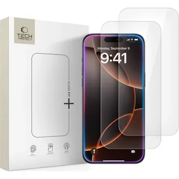 Tech-Protect Tvrzené sklo Fit+ iPhone 16 Pro Max / 17 Pro Max, průhledné, 2 kusy