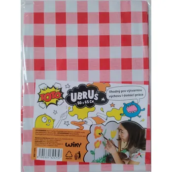 ubrus wiky Ubrus na lavici 50x65cm kostkovaný Barva: Červená