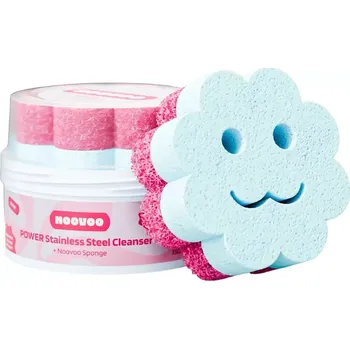 Univerzální čisticí prostředek NOOVOO POWER čistící pasta na nerezové povrchy 350 g s houbičkou